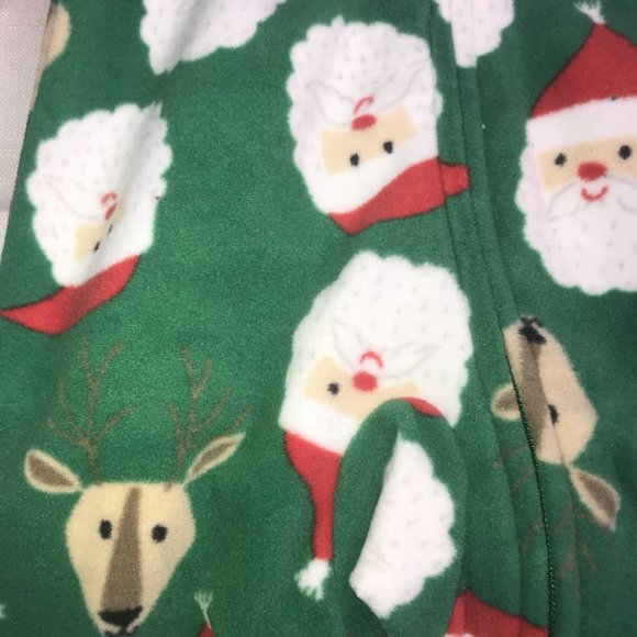 NWt carters santa sleeper pj pajamas NB newborn 0M - Picture 5 of 6